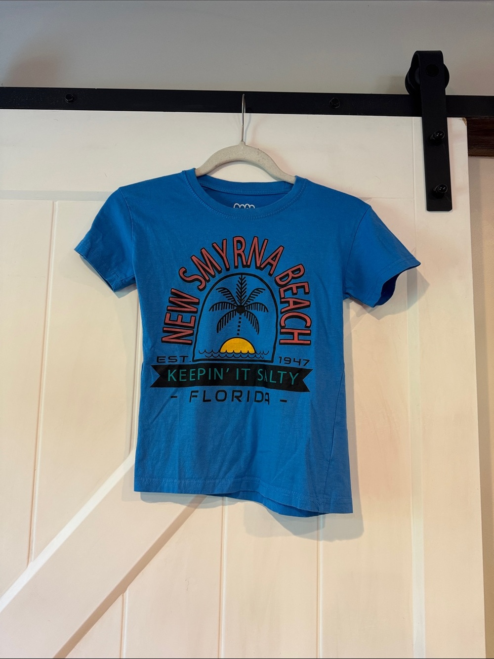 Kids Blue New Smyrna Beach Graphic Tee